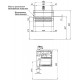 Тумба под раковину Aquanet Беркли 60 254289 подвесная Белый Дуб рошелье
