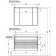 Тумба под раковину Aquanet Гласс 100 235664 подвесная Белая