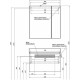 Зеркальный шкаф Aquanet Нью-Йорк 85 L 203954 Орех