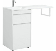 Тумба с раковиной Aquanet Токио 110 L 239298 Белая