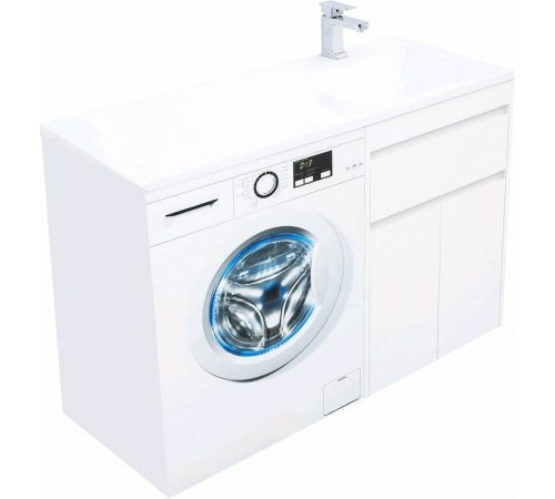 Тумба с раковиной Aquanet Токио 120 R 239210 Белая