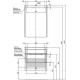 Тумба с раковиной Aquanet София 60 212586 подвесная Белый глянец