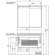 Тумба с раковиной Aquanet Модена 100 212664 подвесная Белый глянец