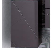 Подвесной шкаф Бриклаер Кристалл 35 4627125414619 Софт Графит Ясень Анкор темный