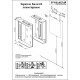 Зеркало со шкафом Бриклаер Бали 62 L 4627125411991 с подсветкой Светлая лиственница Белое глянцевое