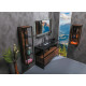 Шкаф пенал Boheme Armadi Art Loft 30 896-D подвесной Dark wood