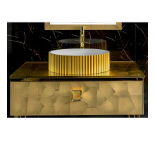 Тумба под раковину Boheme Armadi Art Lucido 80 770-080-Foil подвесная Поталь