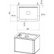 Тумба с раковиной STWORKI Ноттвиль 80 414408 подвесная Белая матовая