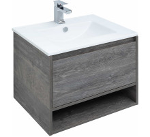 Тумба с раковиной STWORKI Карлстад 60 418832 подвесная Дуб рошелье