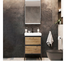 Комплект мебели для ванной STWORKI Кронборг 55 477717 Светлое дерево Серый