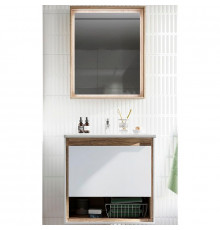 Комплект мебели для ванной STWORKI Ольтен 60 415155 подвесной Белый Дуб сонома