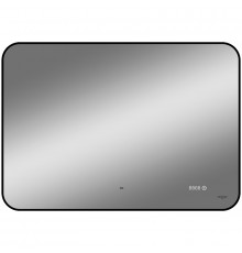 Зеркало Reflection Black View 1000х700 RF4004BV с подсветкой Черное с бесконтактным выключателем, диммером и часами