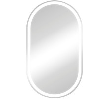 Зеркальный шкаф Reflection Black 450х800 RF2003BL с подсветкой Черный матовый