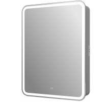 Зеркальный шкаф Reflection Circle 550х800 L RF2107SR с подсветкой Белый матовый