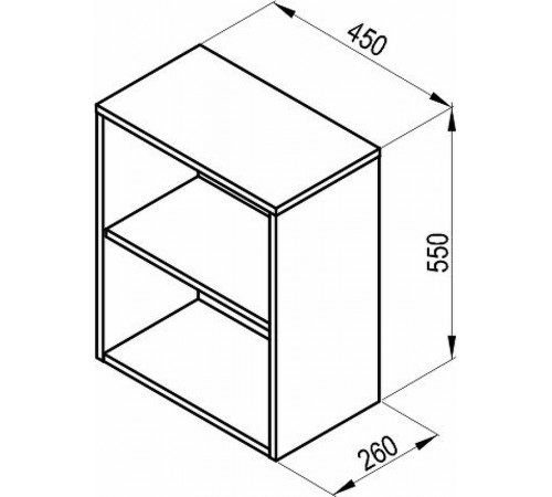 Подвесной шкаф Ravak SB Natural 45 X000001055 Белый глянец