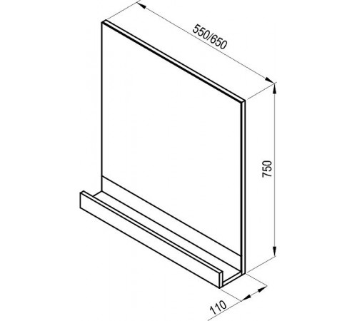 Зеркало Ravak 10° 65 X000000851 Белое