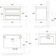 Тумба под раковину Art&Max AM-Platino-750-2C-SO-CM подвесная Капучино матовая