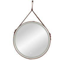 Зеркало Art&Max Milan AM-Mil-800-DS-F-Brown с подсветкой с сенсорным выключателем Коричневое