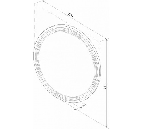 Зеркало Art&Max Bologna AM-Bol-D770-DS-F-H с подсветкой с сенсорным выключателем