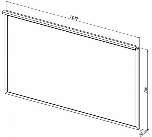 Зеркало Allen Brau Priority 120 1.31018.BB с подсветкой Черный браш