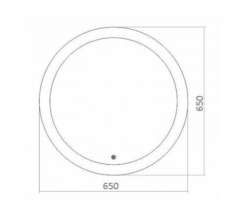 Зеркало Azario Перла 65 ФР-1534 с подсветкой с сенсорным выключателем