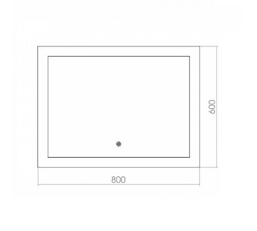 Зеркало Azario Норма 80 ФР-00000844 с подсветкой с сенсорным выключателем
