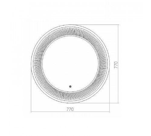 Зеркало Azario Милуз 77 ФР-00000937 с подсветкой с сенсорным выключателем
