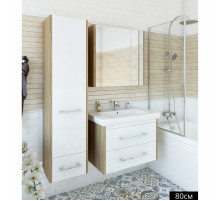 Шкаф пенал Sanflor Ларго2 40 R Н0000000518 Швейцарский вяз