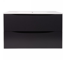 Тумба с раковиной Bond Wave 80 T01807-S05W подвесная Графит матовый