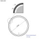 Зеркало Bond Circle 60x60 M60ZE-6060 с подсветкой с бесконтактным выключателем