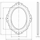 Зеркало Migliore CDB 105 24963 Золото