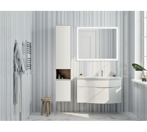 Тумба под раковину Kerama Marazzi Riva 100 R RV.100RhWHT.M подвесная Белая матовая