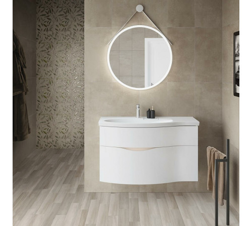 Тумба под раковину Kerama Marazzi Riva 100 L RV.100LhWHT.M подвесная Белая матовая