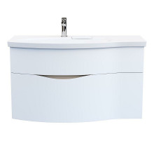 Тумба под раковину Kerama Marazzi Riva 100 L RV.100Lh\WHT.M подвесная Белая матовая