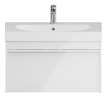 Тумба под раковину Kerama Marazzi Modula 80 MO.80.1+1\WHT подвесная Белая глянцевая