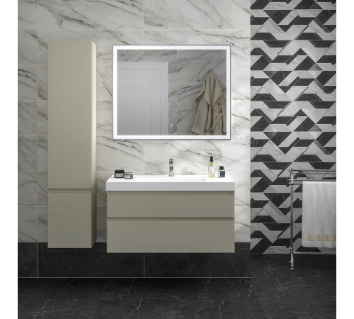 Шкаф пенал Kerama Marazzi Cubo 35 L CUB.165LhLIM подвесной Лимо матовый