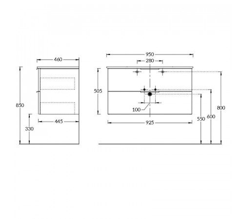 Тумба под раковину Kerama Marazzi Piano 95 PI.F.95WHT подвесная Белая глянцевая