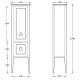 Шкаф пенал Kerama Marazzi Plaza Classic Neo 49 R PL.CN.175WHT.M Белый матовый