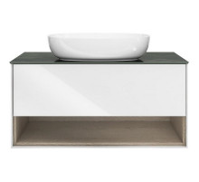 Тумба под раковину Kerama Marazzi Plaza Modern 100 PLB.M.100.1\WHT подвесная Белая глянцевая