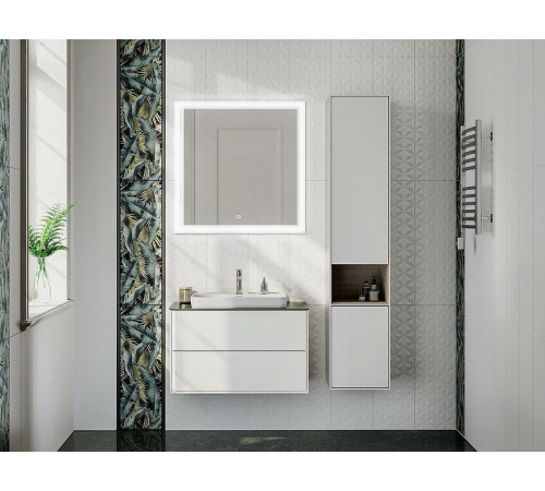 Шкаф пенал Kerama Marazzi Plaza Modern 35 R PLB.M.170WHT подвесной Белый глянцевый