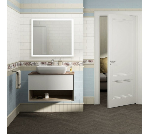 Тумба под раковину Kerama Marazzi Plaza Modern 80 PLB.M.80.1WHT подвесная Белая глянцевая