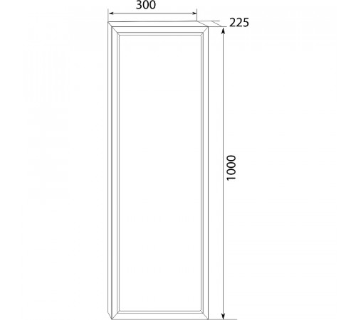 Шкаф пенал Marka One Milacco 30П R У83981 Onyx