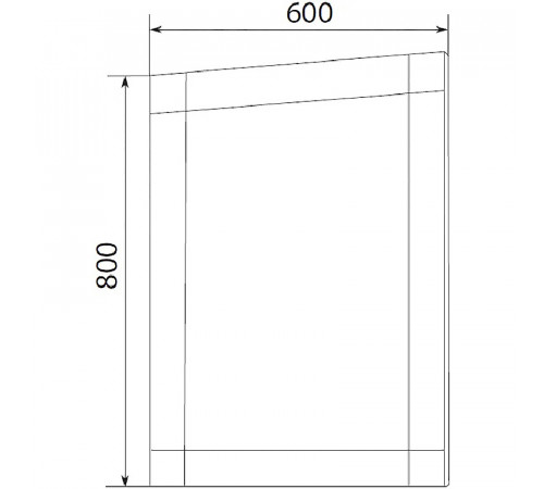 Зеркало Marka One Glass 60x80 У73243 с подсветкой Onyx