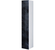 Шкаф пенал Marka One Lacio 30П L У73230 подвесной Black stone