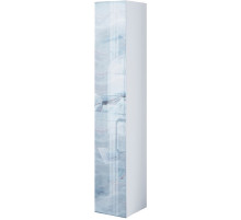 Шкаф пенал Marka One Lacio 30П R У73169 подвесной Blue marble