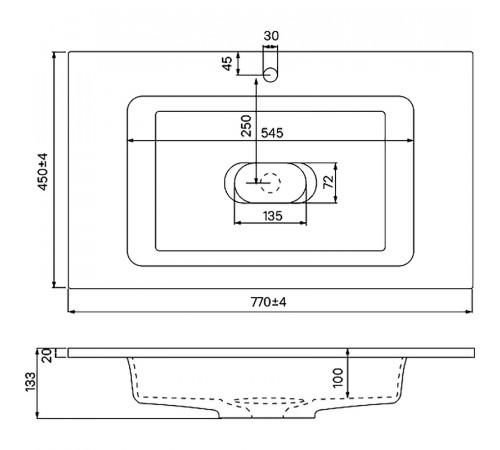 Тумба с раковиной Iddis Esper 80 ESP80W0i95K подвесная Белая