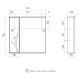 Зеркало со шкафом Volna Adel 70 L zsADEL70.L-01 с подсветкой Белое