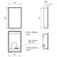 Зеркальный шкаф Lemark Element 50 LM50ZS-E с подсветкой Белый