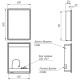 Зеркальный шкаф Lemark Element 60 LM60ZS-E с подсветкой Белый
