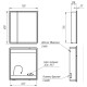Зеркальный шкаф Lemark Element 70 LM70ZS-E с подсветкой Белый